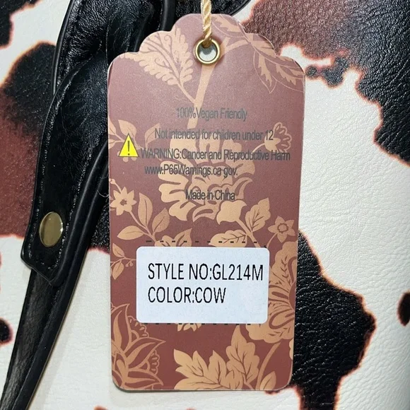 Sam & Hadley Cow Print Purse - Picture 5 of 8